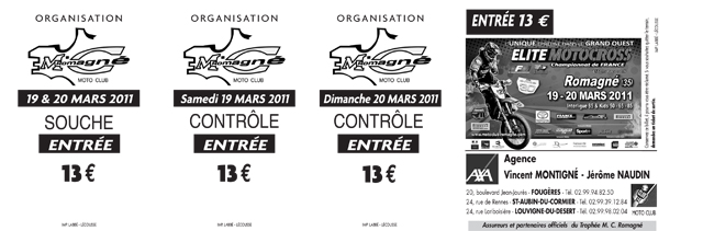 Romagné 2011 : J - 2, les tarifs !