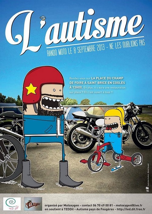 Rando moto en soutien aux personnes autistes